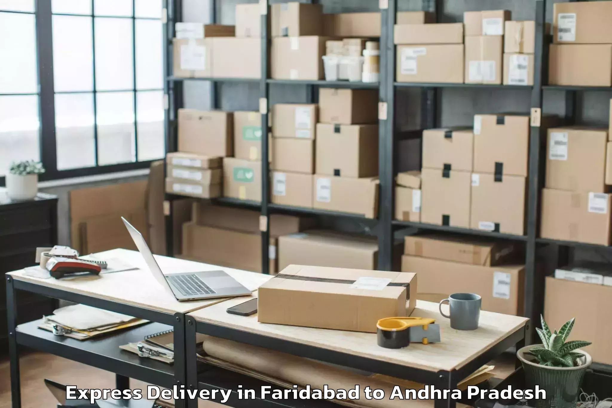 Discover Faridabad to Pedacherlo Palle Express Delivery